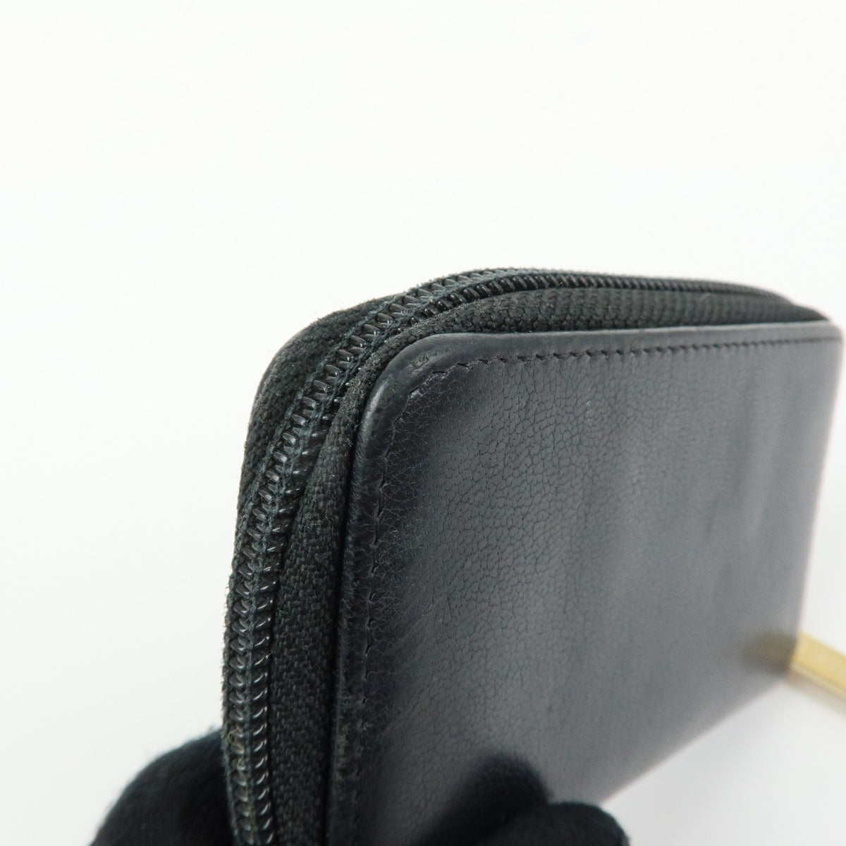 Chanel Timeless Cc Zipped Calfskin Black Leather Wallets Accessory (Pre-Owned)