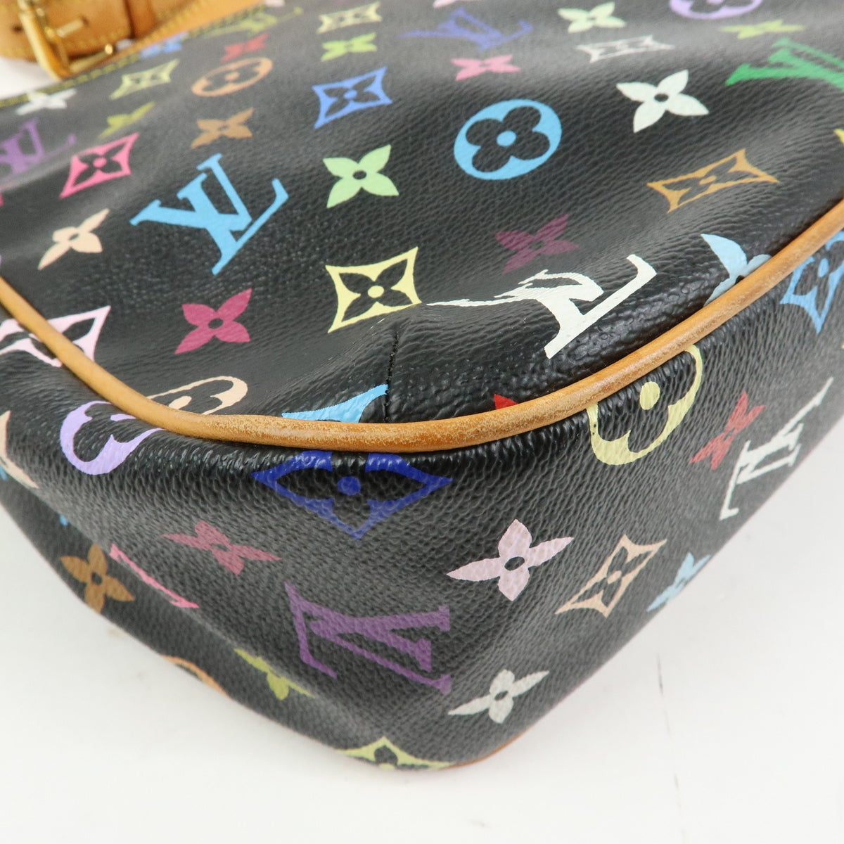 Louis Vuitton Lodge Monogram Multicolor Black Canvas Handbag (Pre-Owned)
