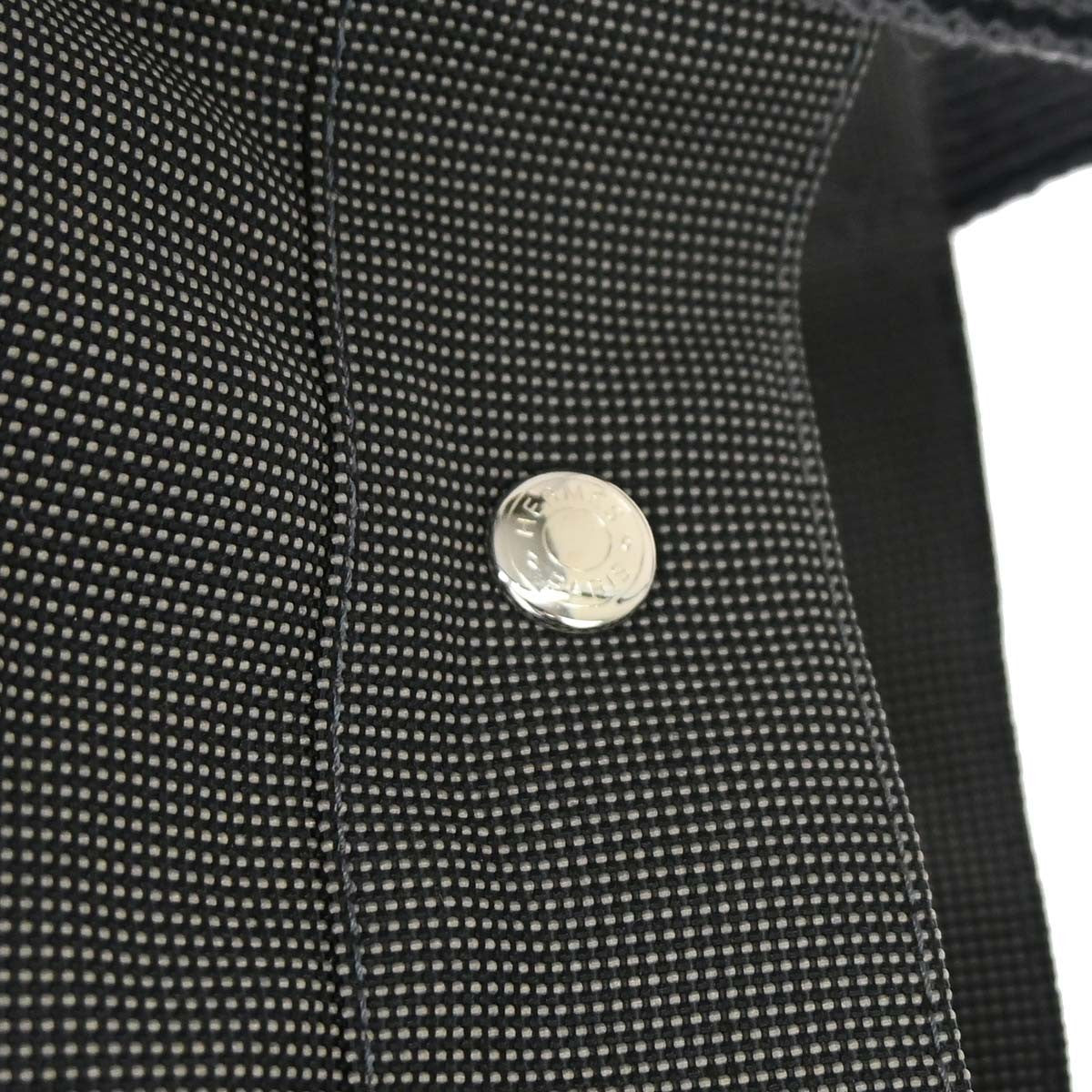 Hermes Fourre Tout Toile Gray Polyamide Tote Bag Bag (Pre-Owned)