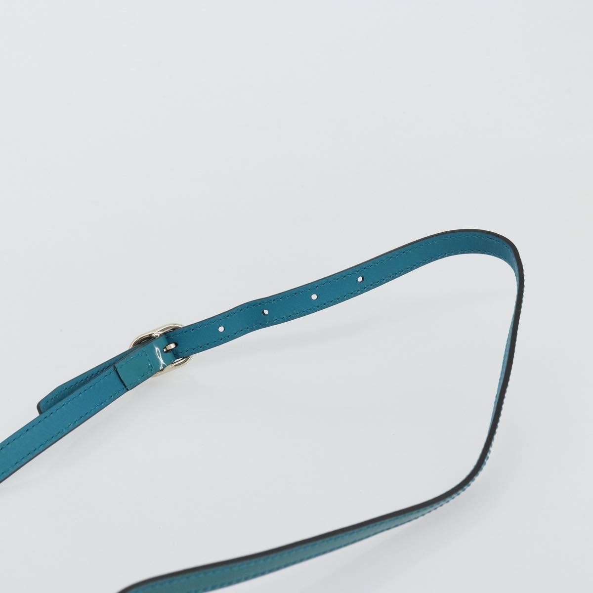 Gucci Nice Top Handle Microguccissima Patent Turquoise Patent_Leather Handbag (Pre-Owned)