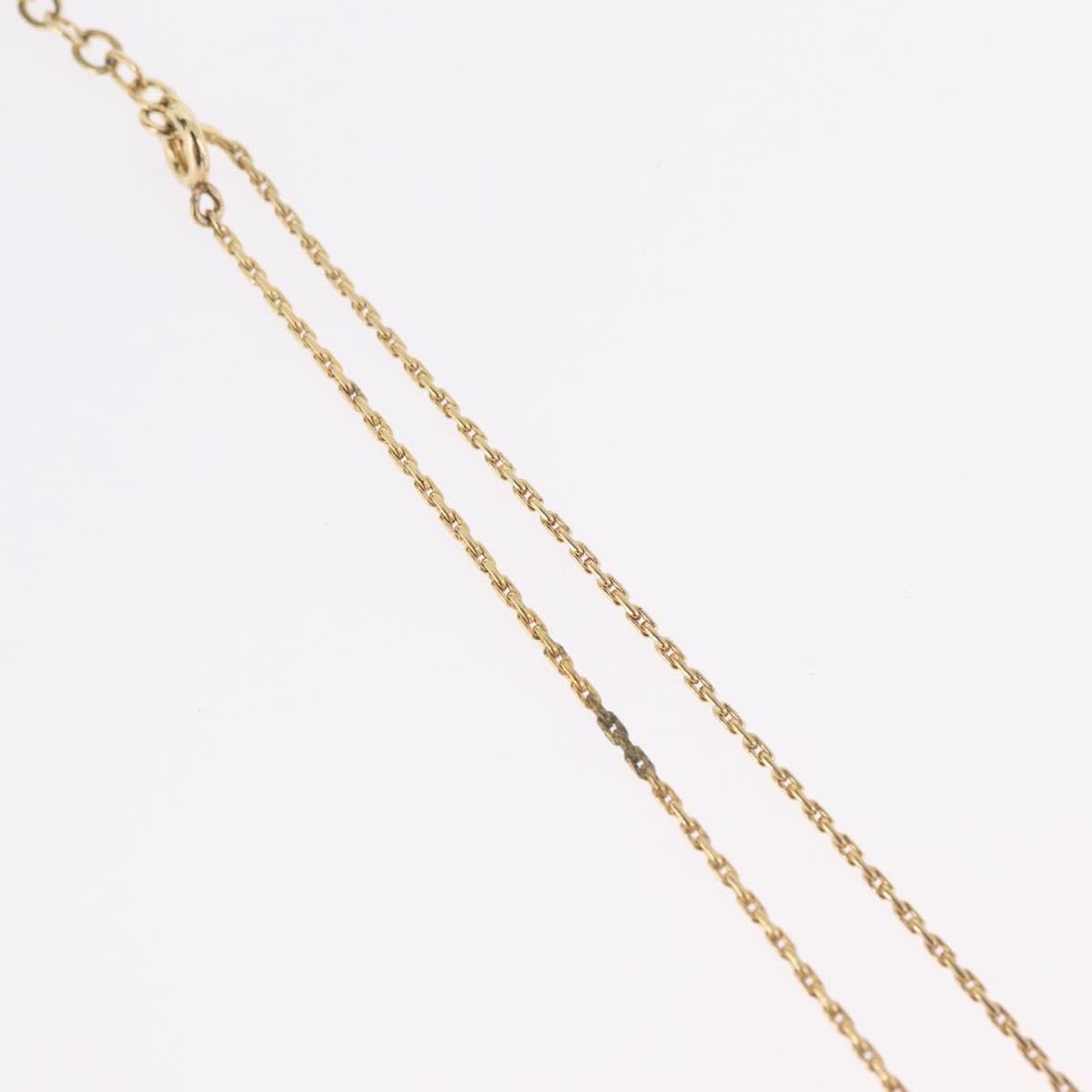 Christian Dior Logo Heart Pendant Metal Gold Metal Necklace Jewelry (Pre-Owned)