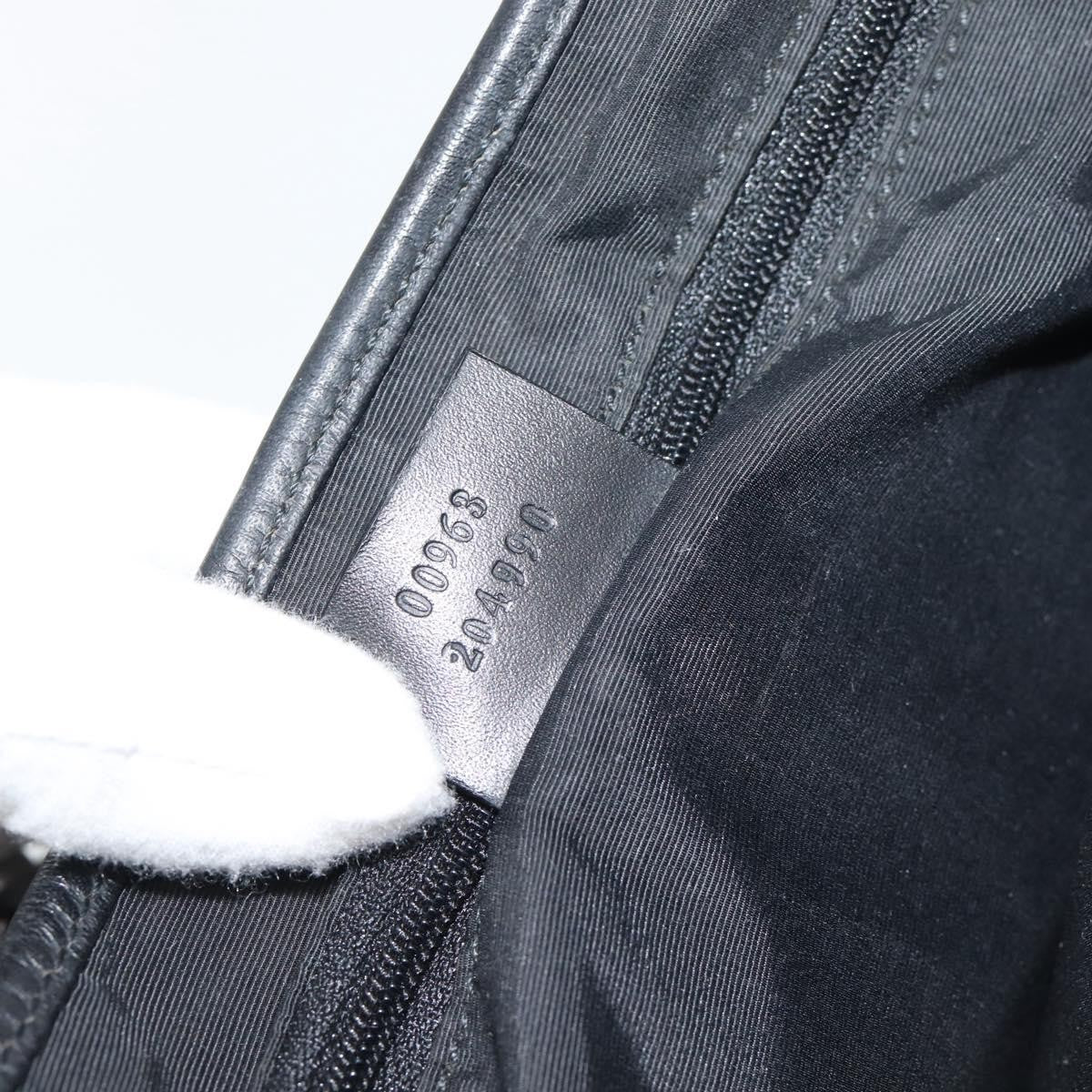 Gucci Jackie Gg Canvas And Leather Black Canvas Tote Bag Bag (Pre-Owned)