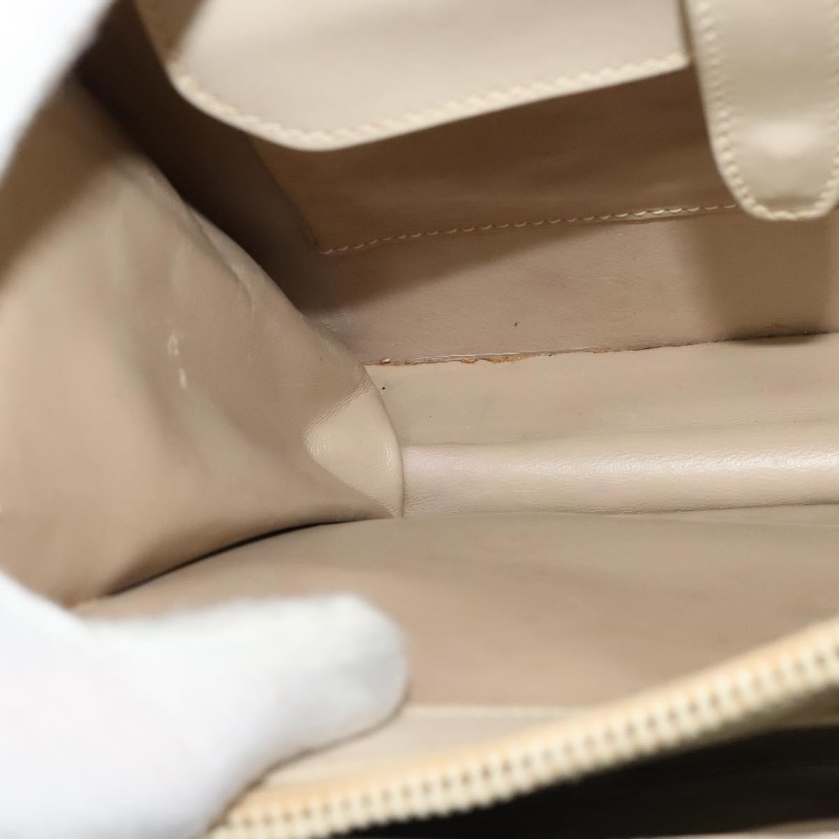 Gucci Vintage Flap Leather Beige Leather Shoulder Bag Bag (Pre-Owned)