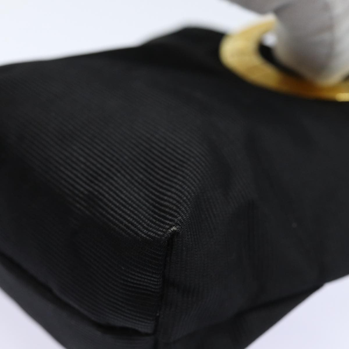 Celine Circle Logo Nylon Black Nylon Clutche & Pouche Bag (Pre-Owned)