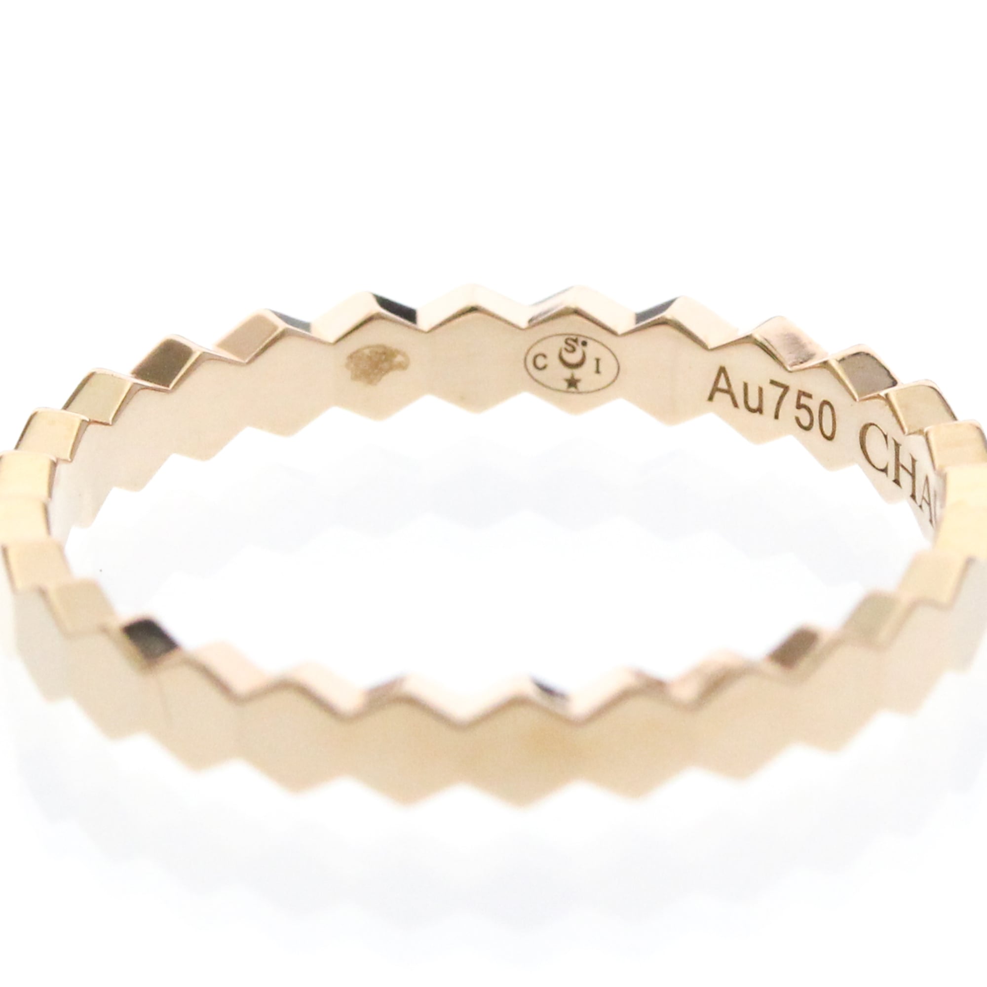 Chaumet Bee My Love Band 18K Rose Gold Gold Pink_Gold Ring Jewelry (Pre-Owned)