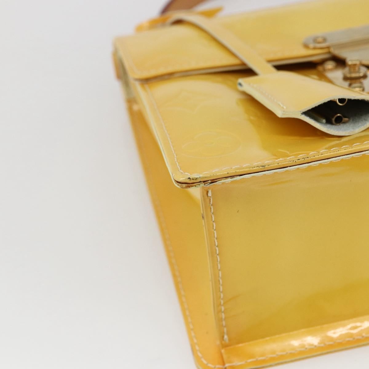 Louis Vuitton Spring Street Nm Patent Leather Yellow Patent_Leather Handbag (Pre-Owned)