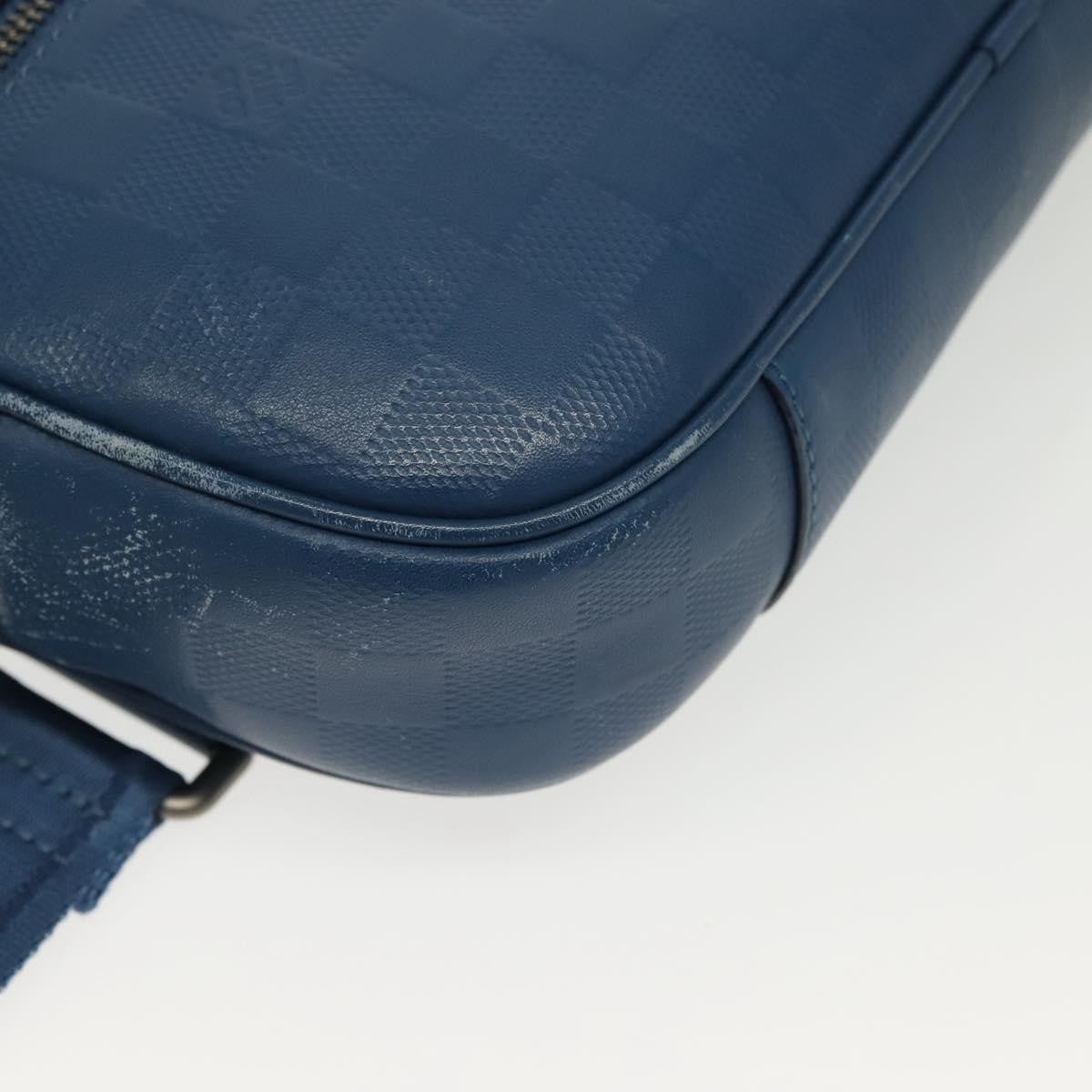 Louis Vuitton Ambler Damier Infini Leather Blue Leather Shoulder Bag Bag (Pre-Owned)
