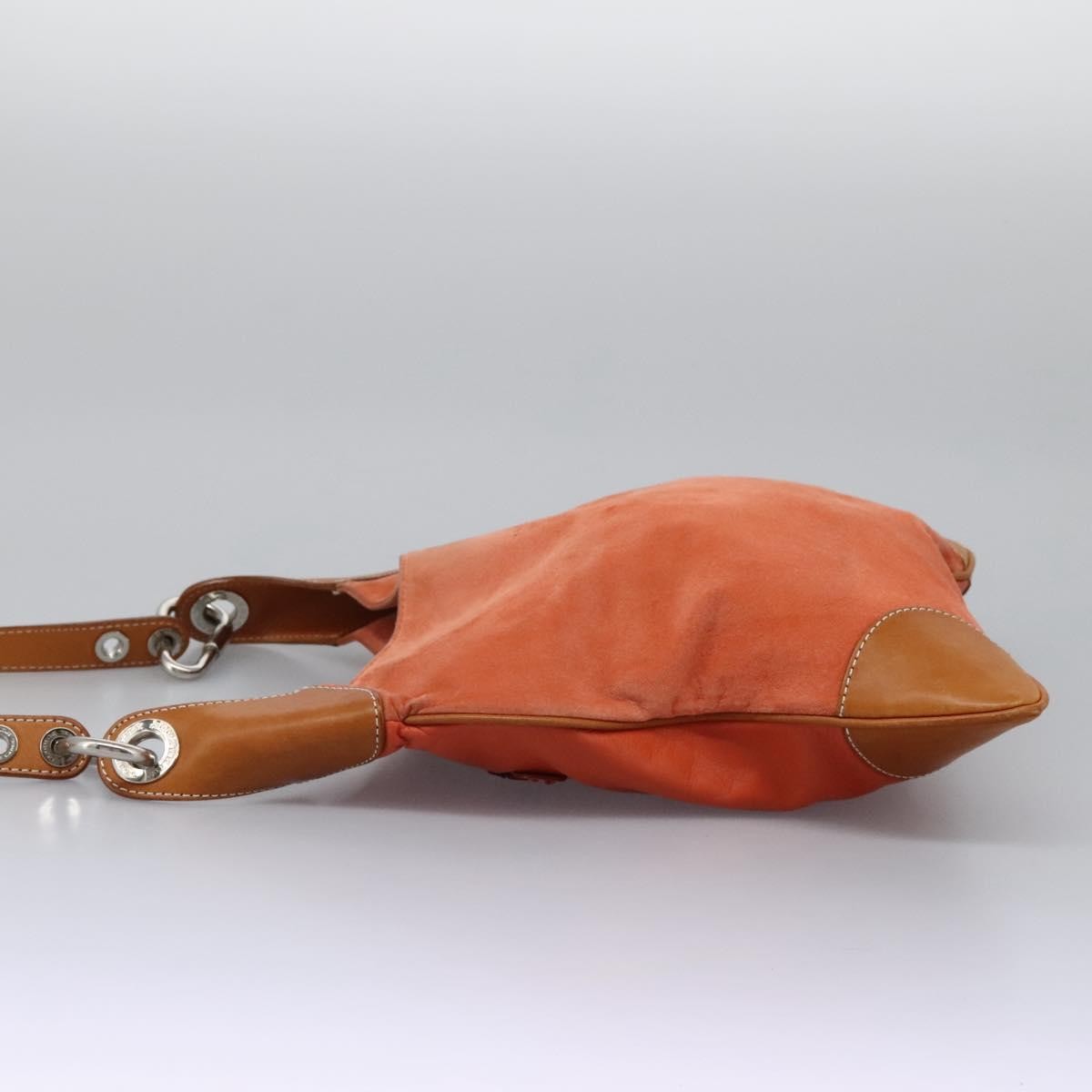 Burberry Blue Label Suede Orange Suede Shoulder Bag Bag (Pre-Owned)