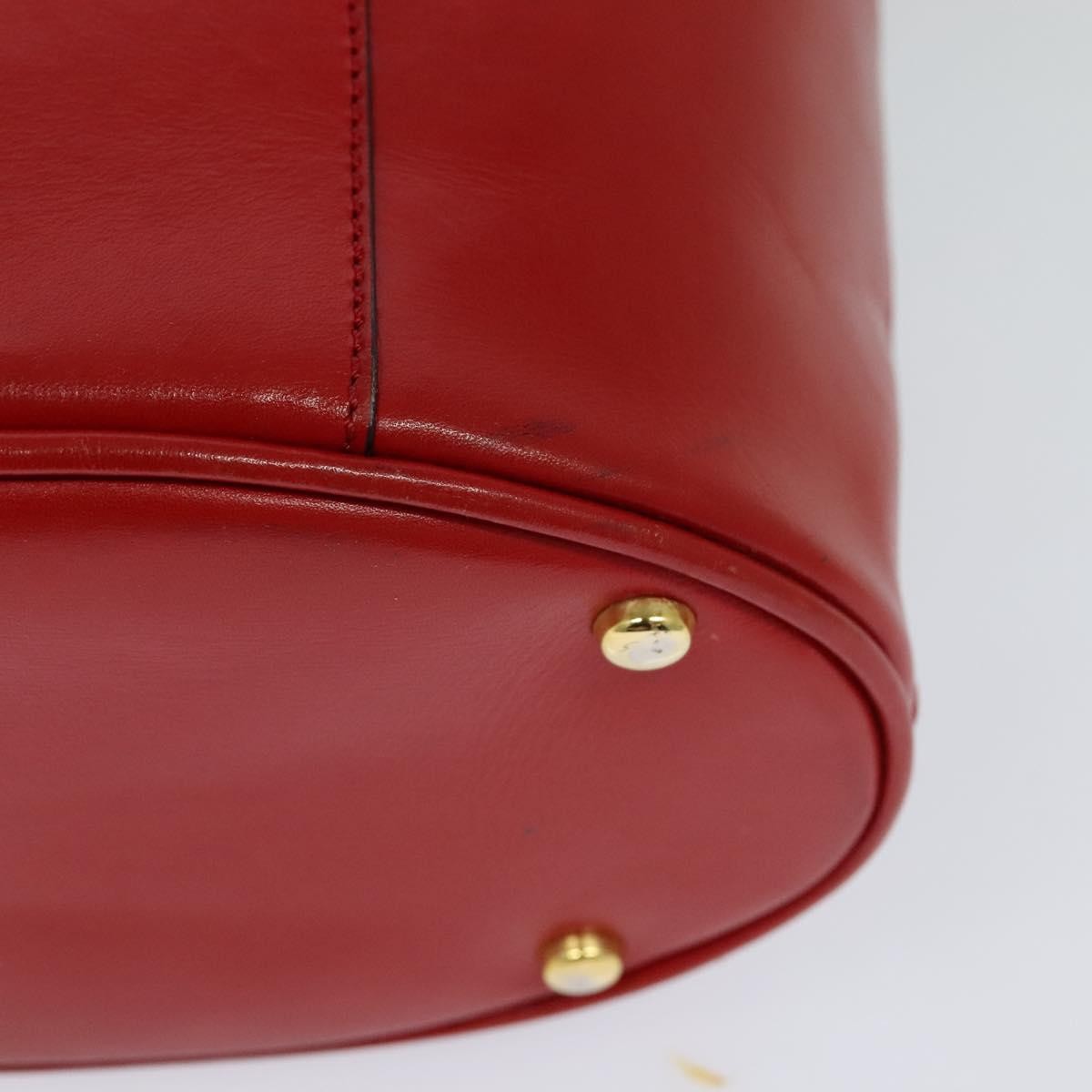 Celine Vanity Leather Red Leather Shoulder Bag Bag (Pre-Owned)