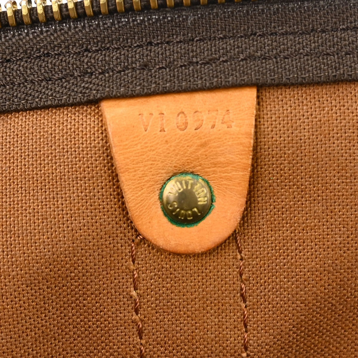Louis Vuitton Keepall Bandoulière Monogram Brown Canvas Travel Bag Bag (Pre-Owned)