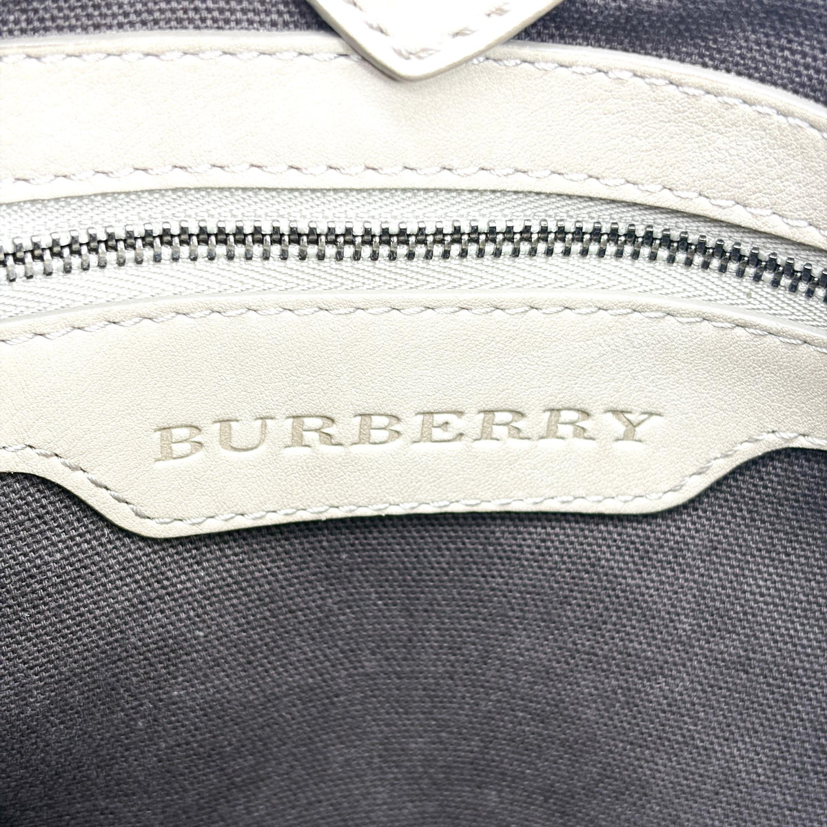 Burberry Manor Quilted Leather Black Canvas Handbag (Pre-Owned)