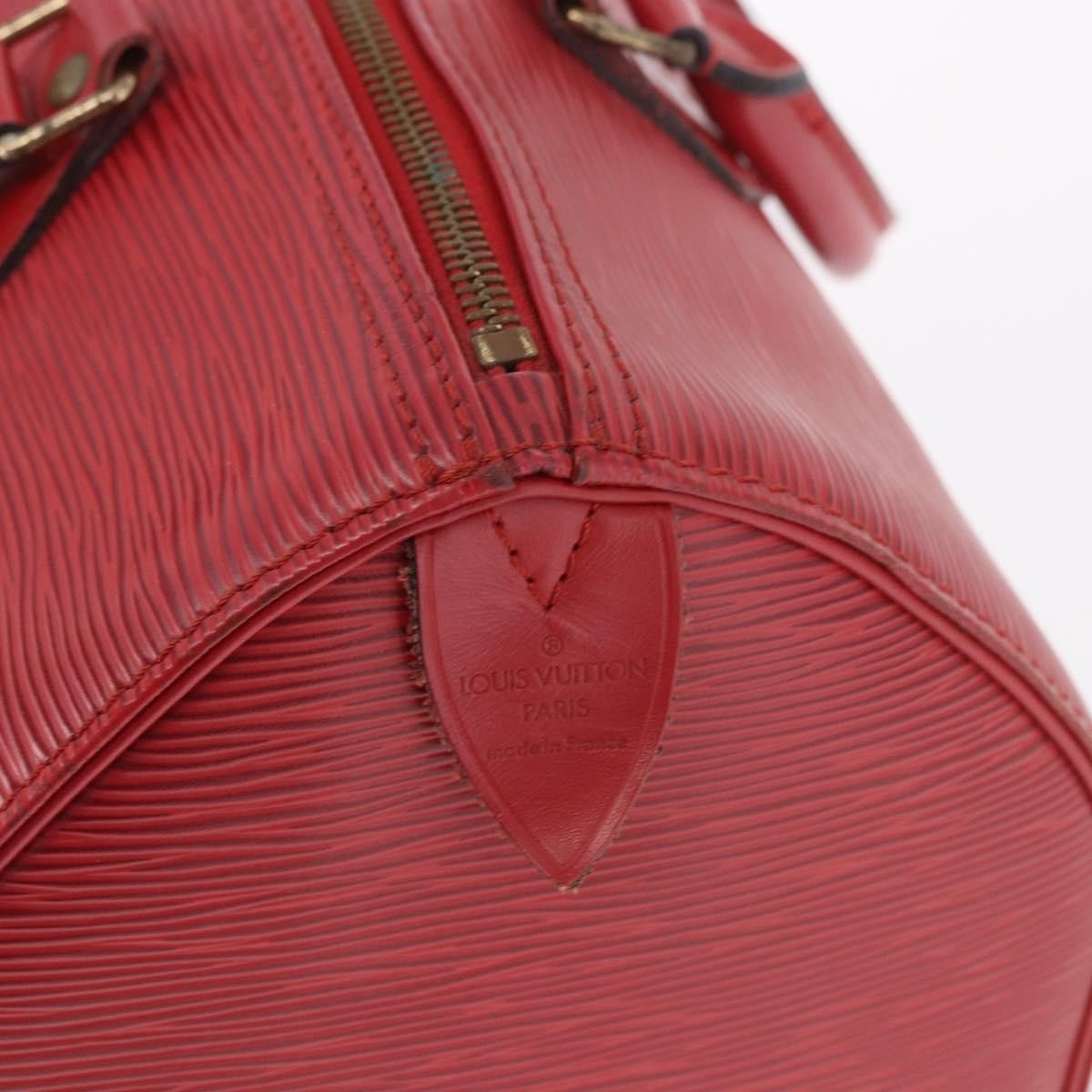 Louis Vuitton Speedy Epi Leather Red Leather Handbag (Pre-Owned)