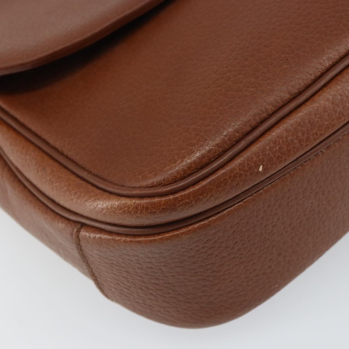 Burberry Vintage Leather Brown Leather Shoulder Bag Bag (Pre-Owned)