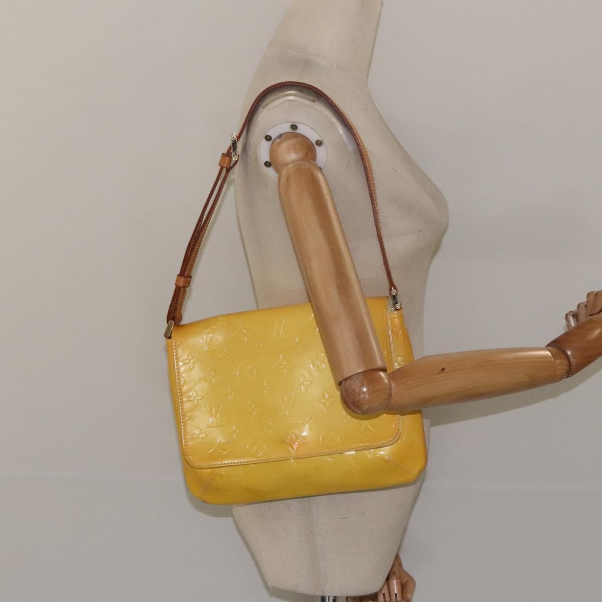 Louis Vuitton Thompson Street Monogram Vernis Yellow Patent_Leather Shoulder Bag Bag (Pre-Owned)