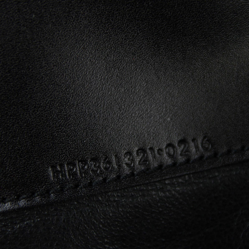 Saint Laurent Men's Black / Brown Supreme Canvas Leather Wallet With Slip Pocket Holder