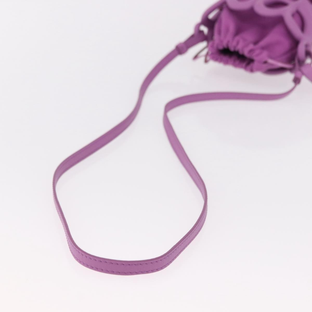 Loewe Anagram Inflated Pocket Canvas And Silicon Purple Canvas Crossbody Bag Bag (Pre-Owned)