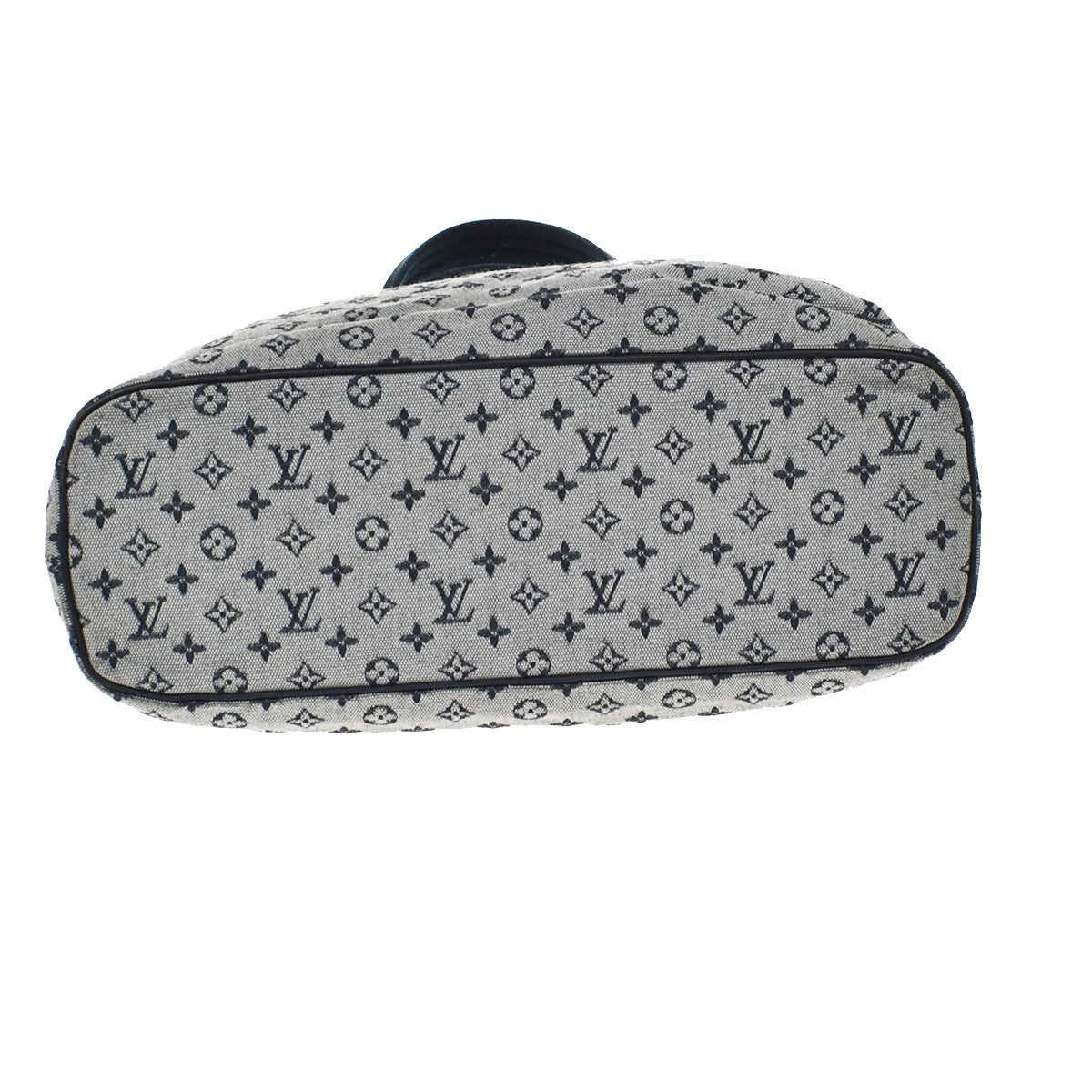 Louis Vuitton Lucille Mini Lin Blue Canvas Handbag (Pre-Owned)
