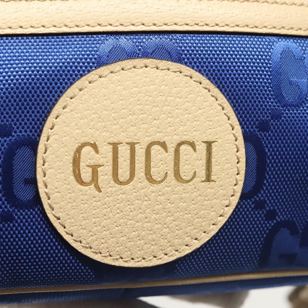 Gucci Off The Grid Belt Gg Econyl Blue Canvas Shoulder Bag Bag (Pre-Owned)