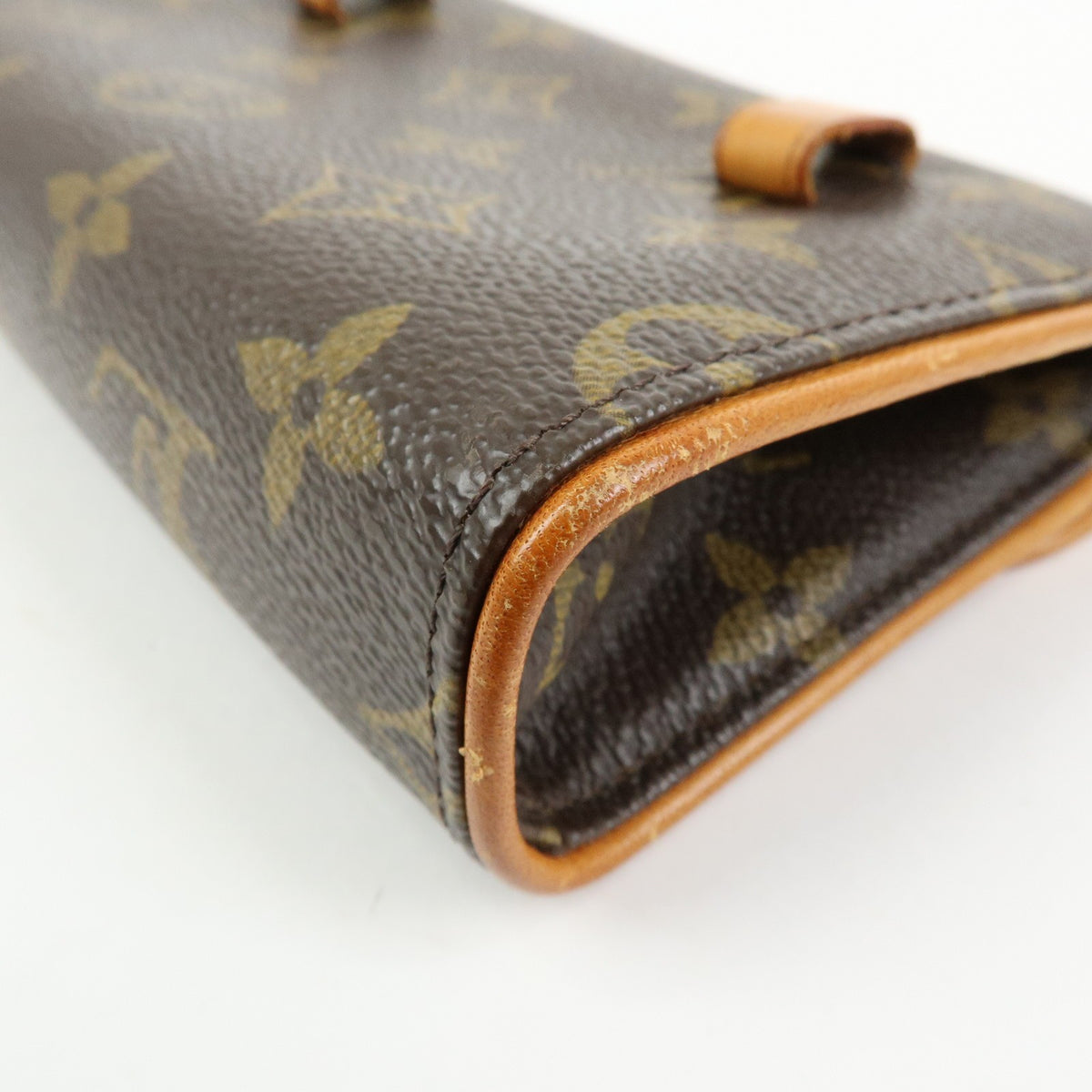 Louis Vuitton Florentine Waist Monogram Canvas Brown Canvas Handbag (Pre-Owned)