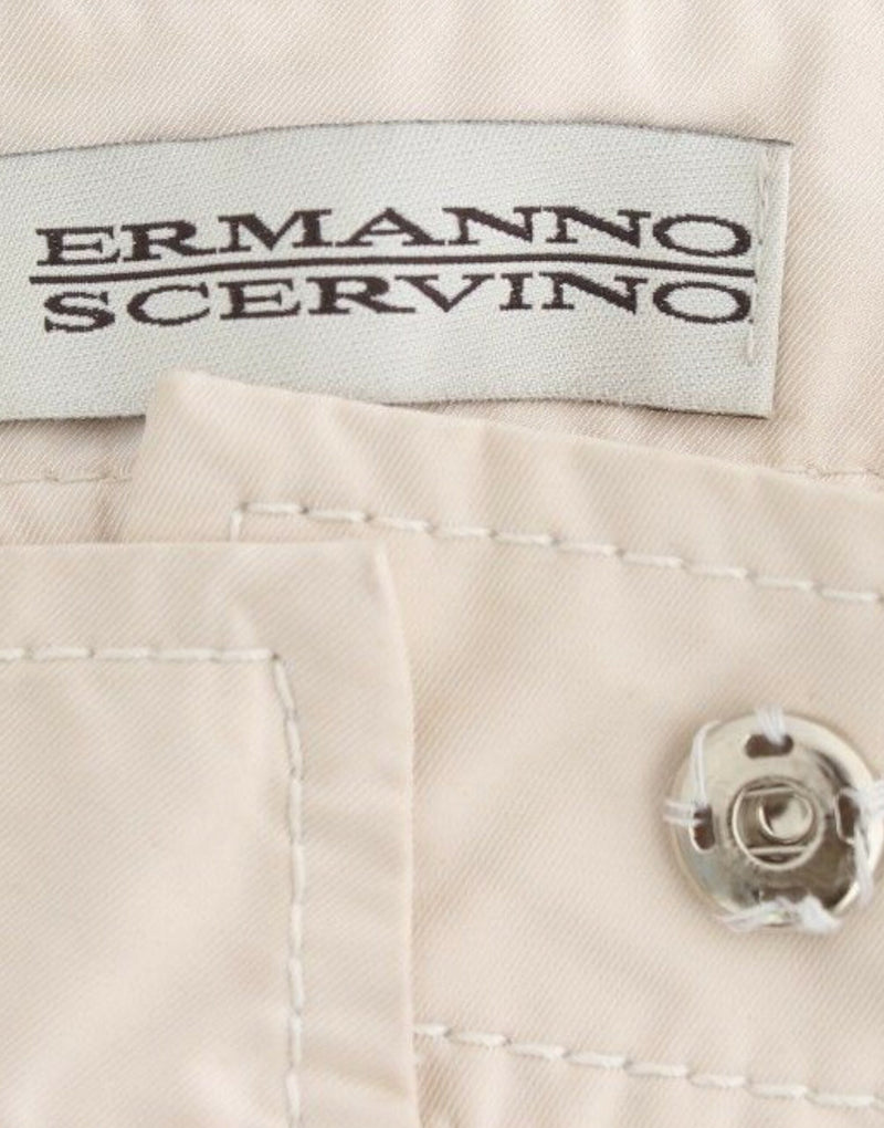 Ermanno Scervino Chic Beige Chino Pants - Elegance Women's Redefined