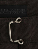 Ermanno Scervino Chic Brown Cotton Dress Women's Pants