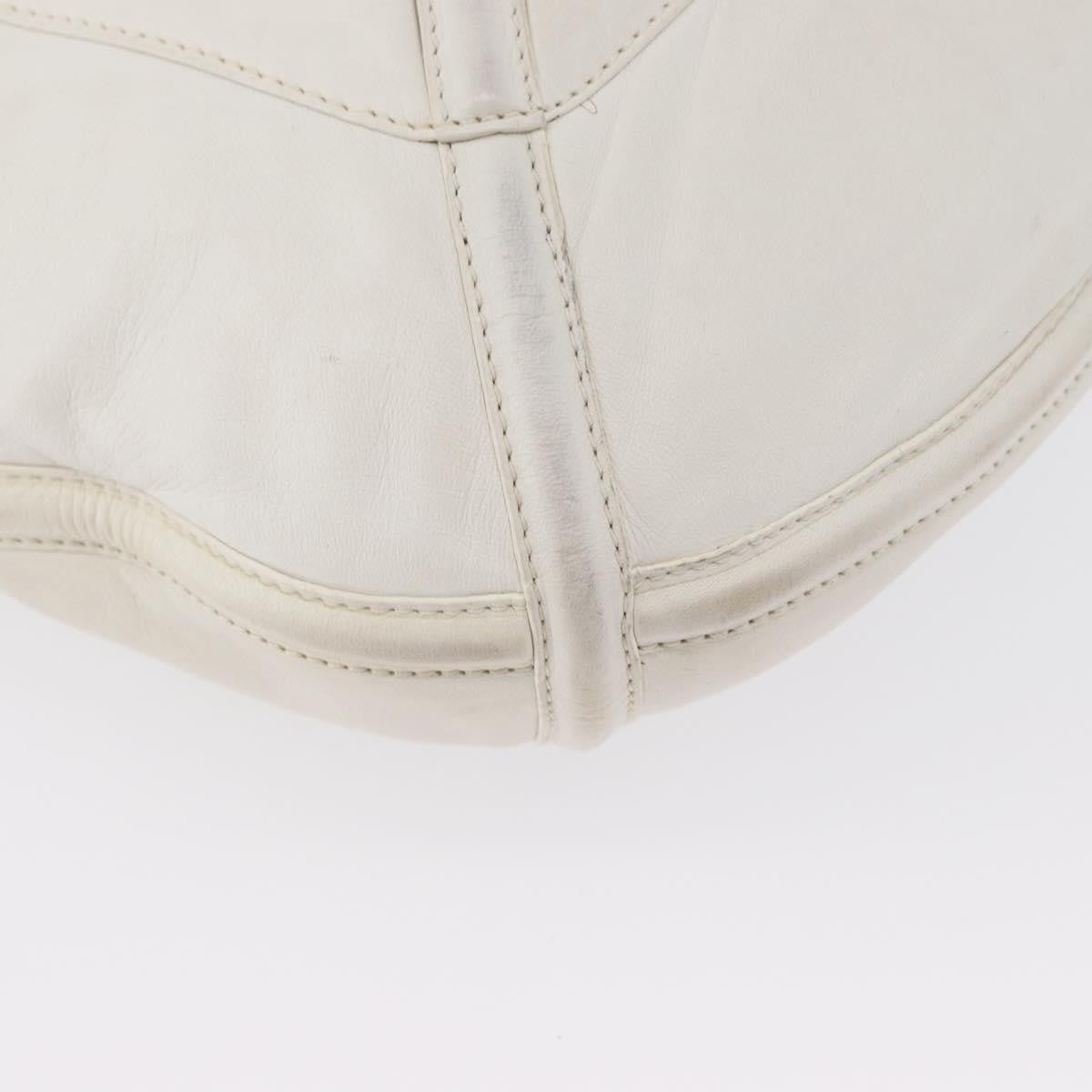 Loewe Anagram Leather White Leather Shoulder Bag Bag (Pre-Owned)