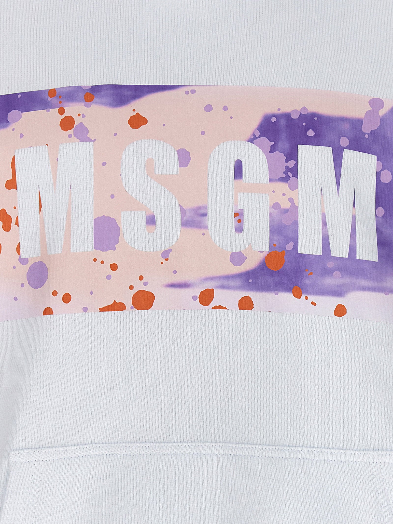 Msgm Men's Camo Season Box Logo Hoodie