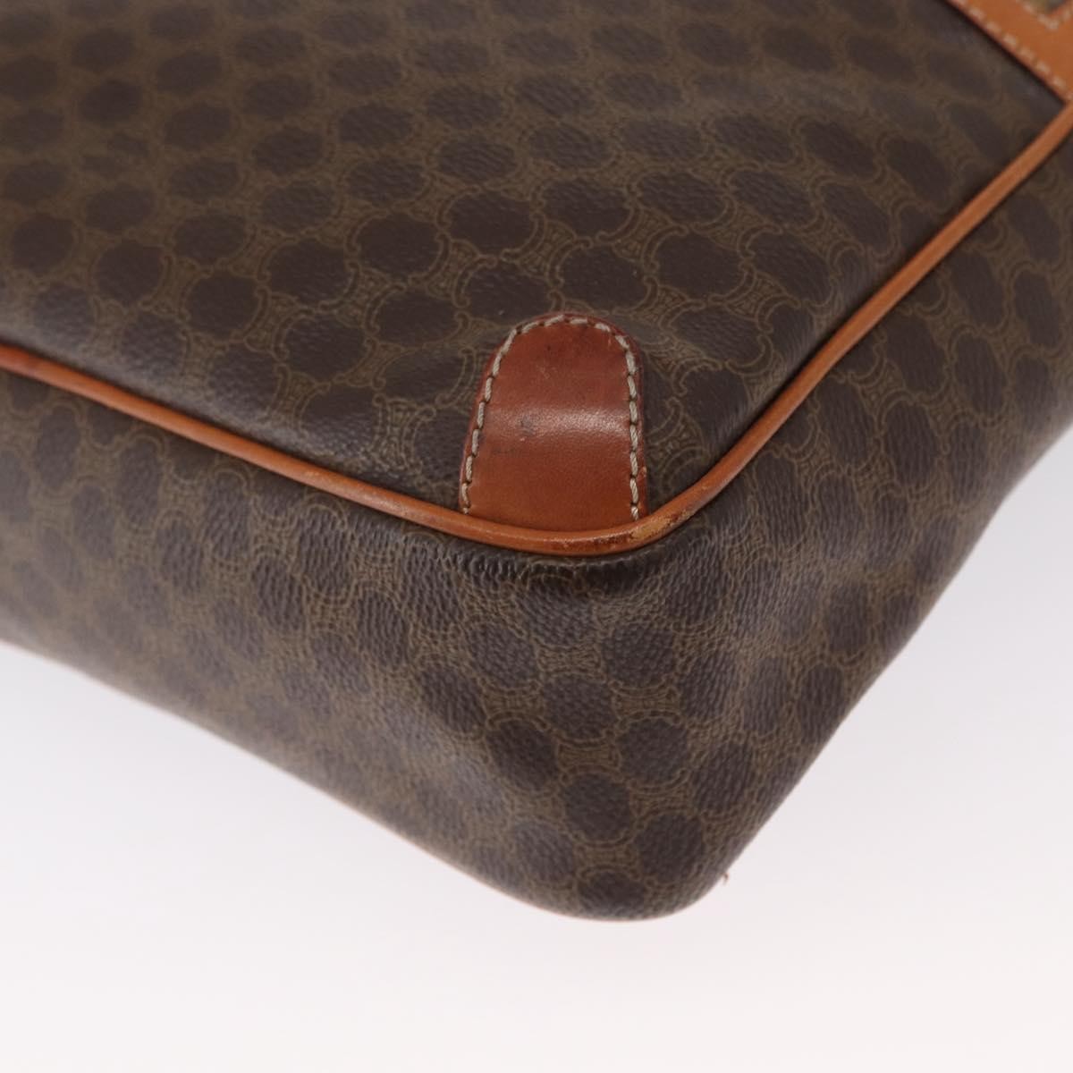 Celine Vintage Macadam Canvas And Leather Brown Pvc Shoulder Bag Bag (Pre-Owned)