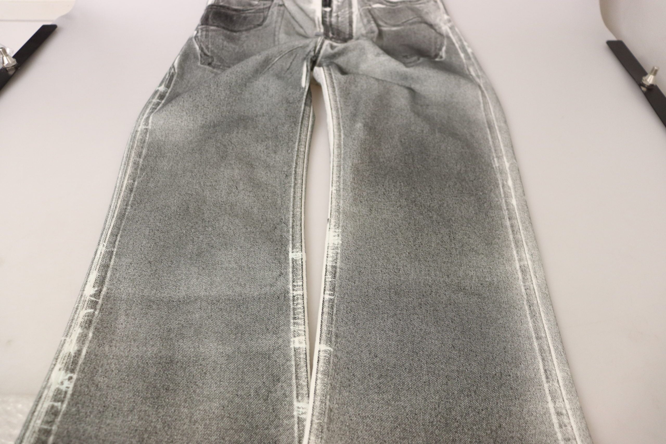 Dolce & Gabbana Grey Washed High Waist Denim Pants Cotton Women's Jeans