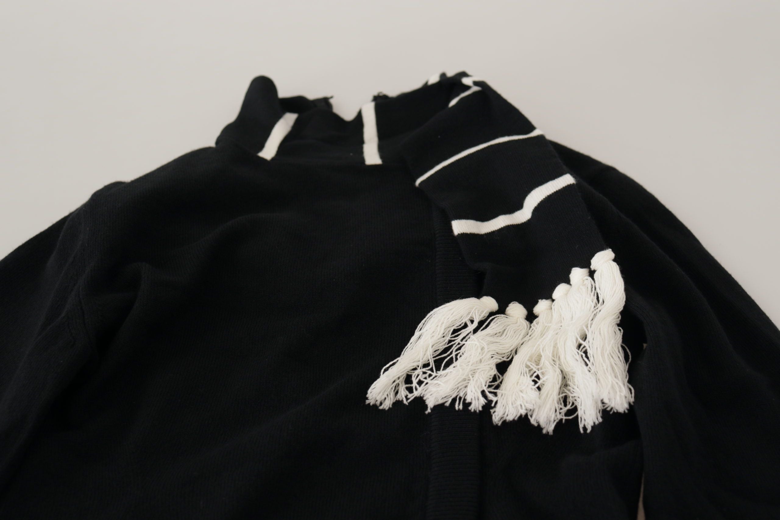 Dolce & Gabbana Black Cashmere Turtleneck Pullover Women's Sweater