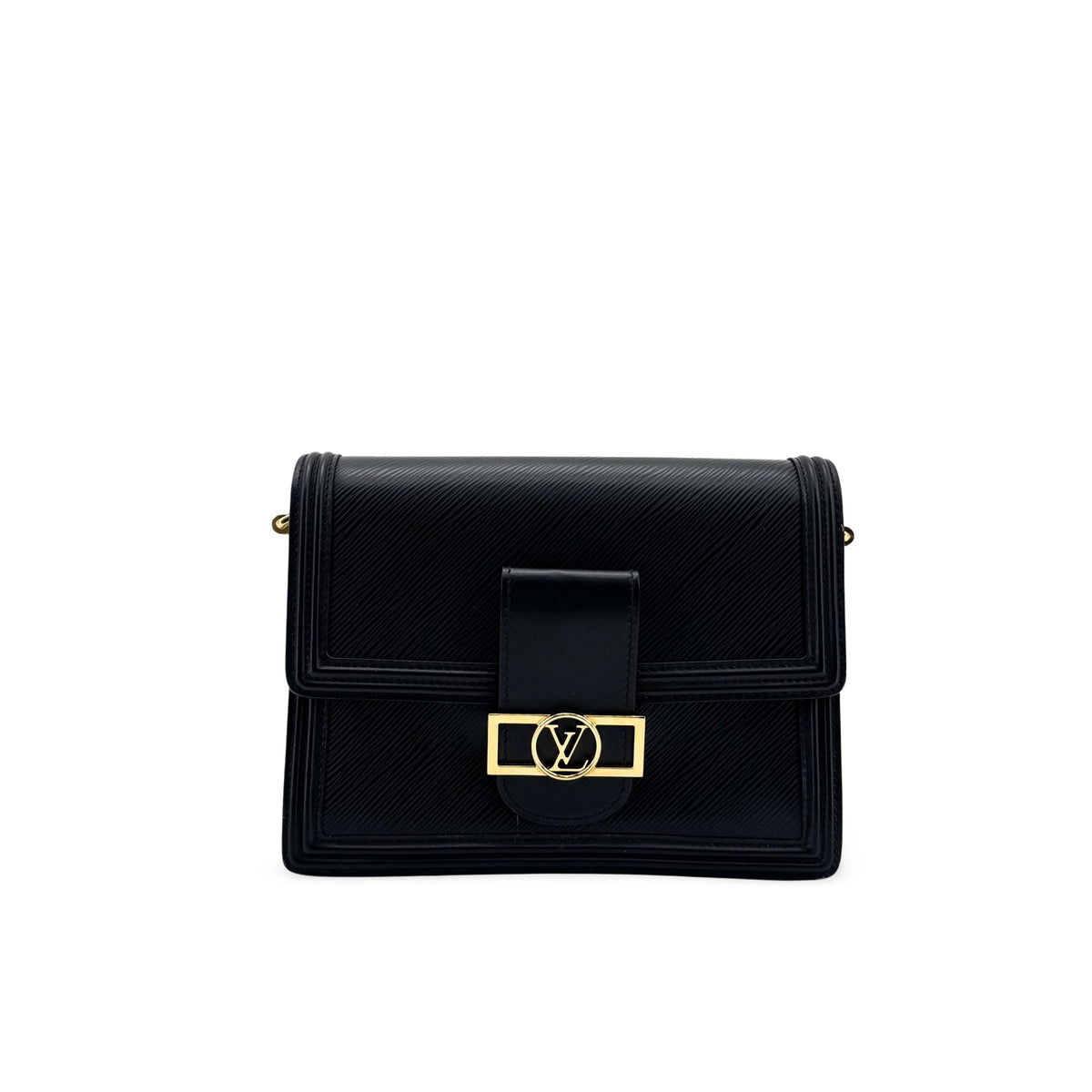 Louis Vuitton Dauphine Epi Leather Black Leather Shoulder Bag Bag (Pre-Owned)