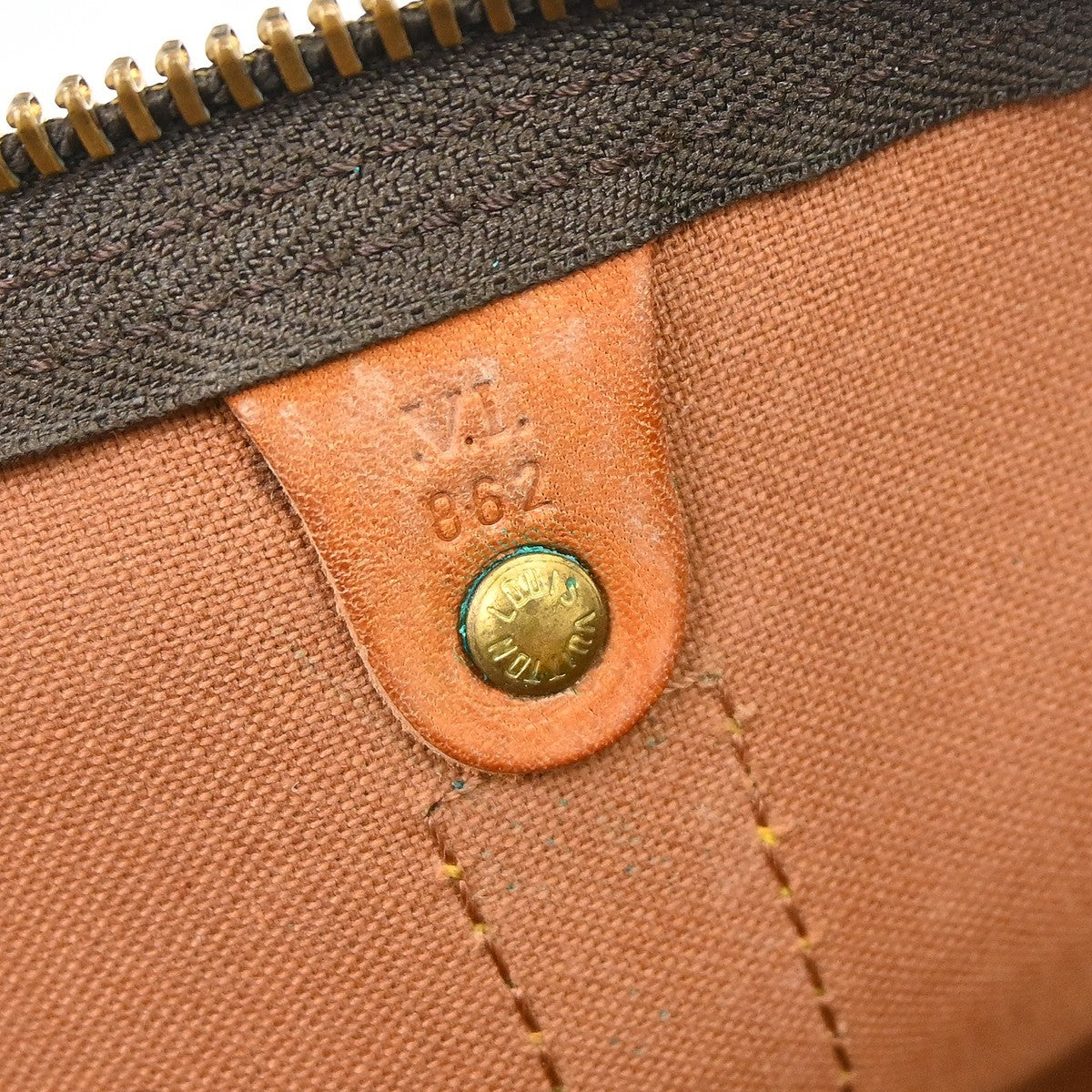 Louis Vuitton Keepall Bandoulière Monogram Brown Canvas Travel Bag Bag (Pre-Owned)