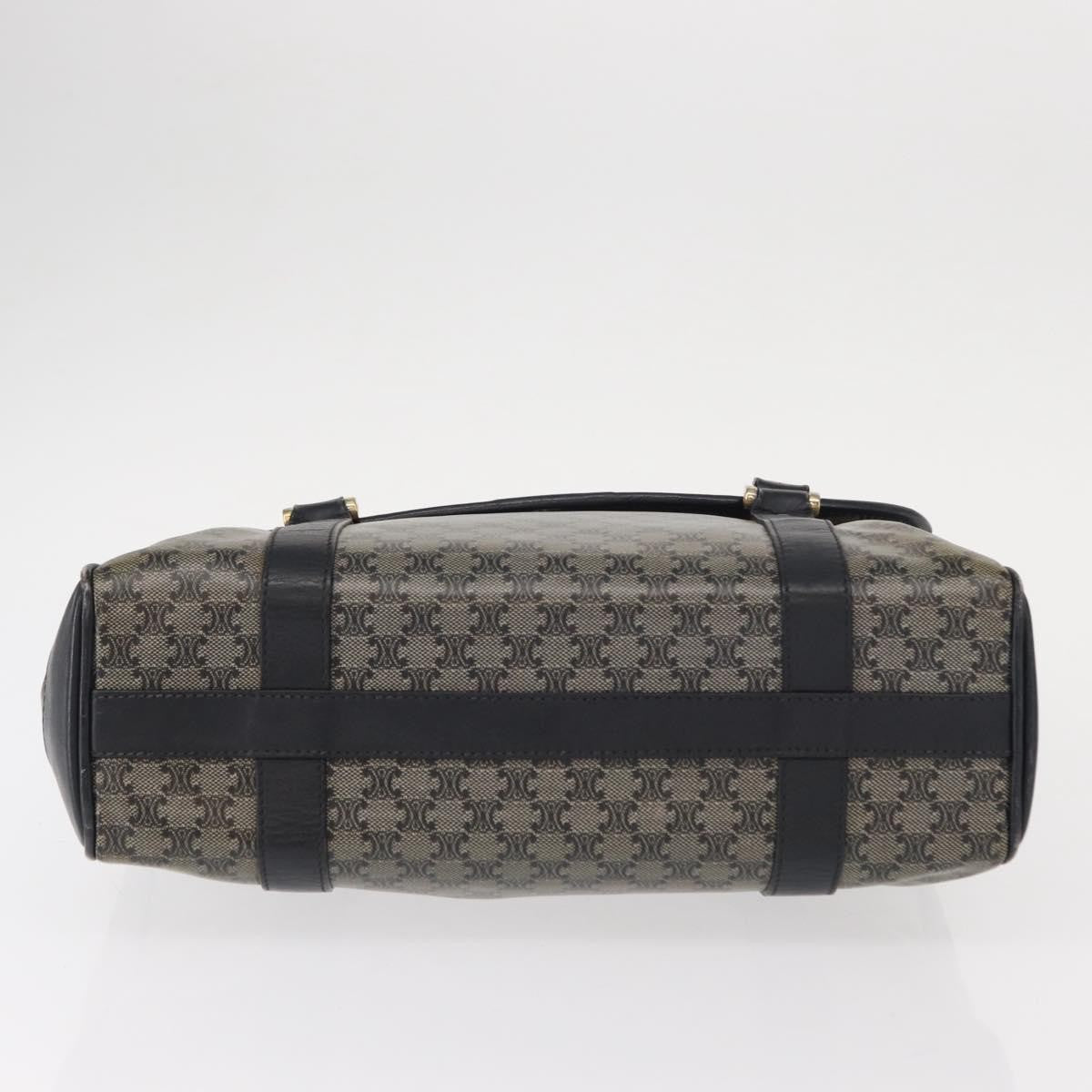 Celine Vintage Macadam Canvas And Leather Black Canvas Shoulder Bag Bag (Pre-Owned)
