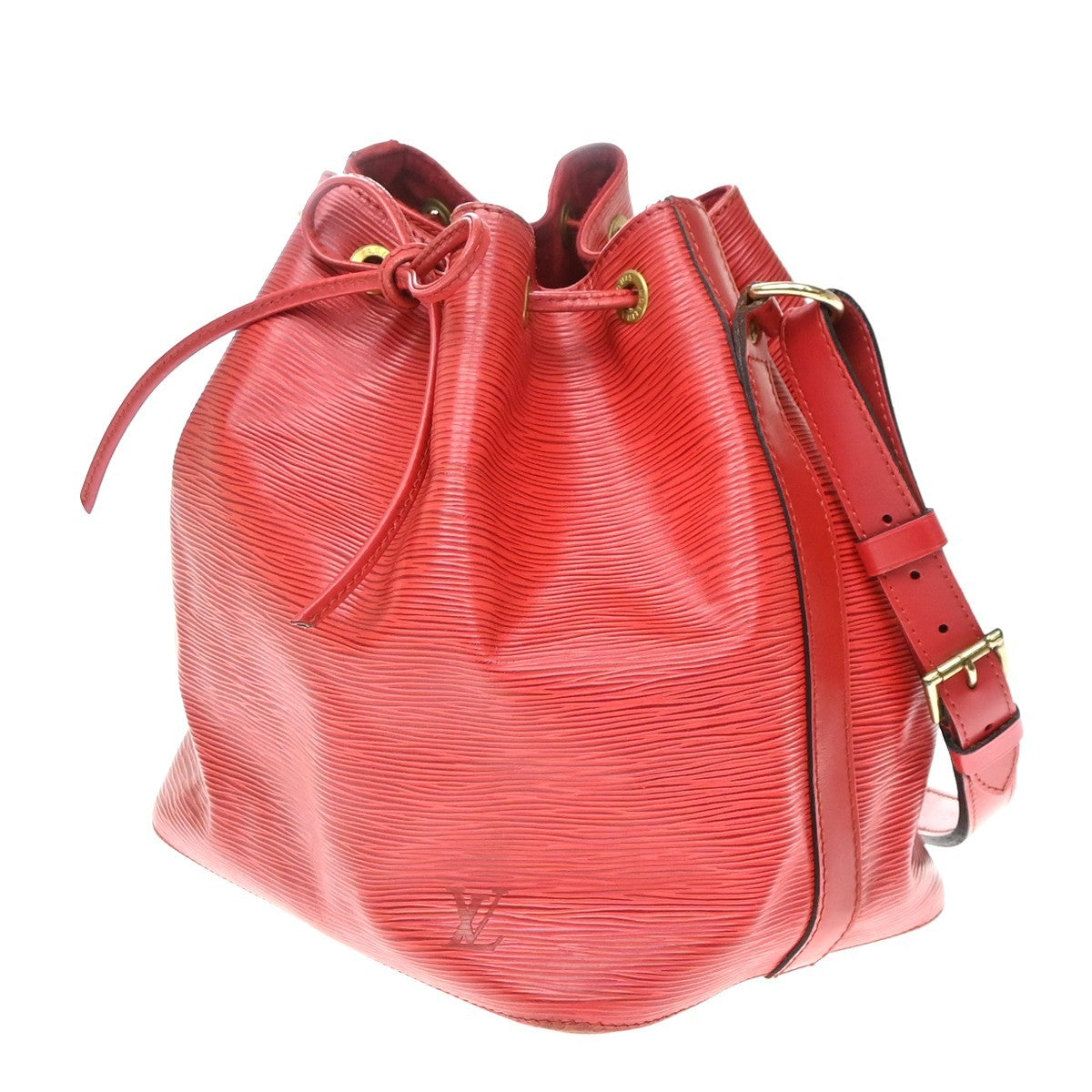Louis Vuitton Petit Noe Epi Leather Red Leather Shoulder Bag Bag (Pre-Owned)