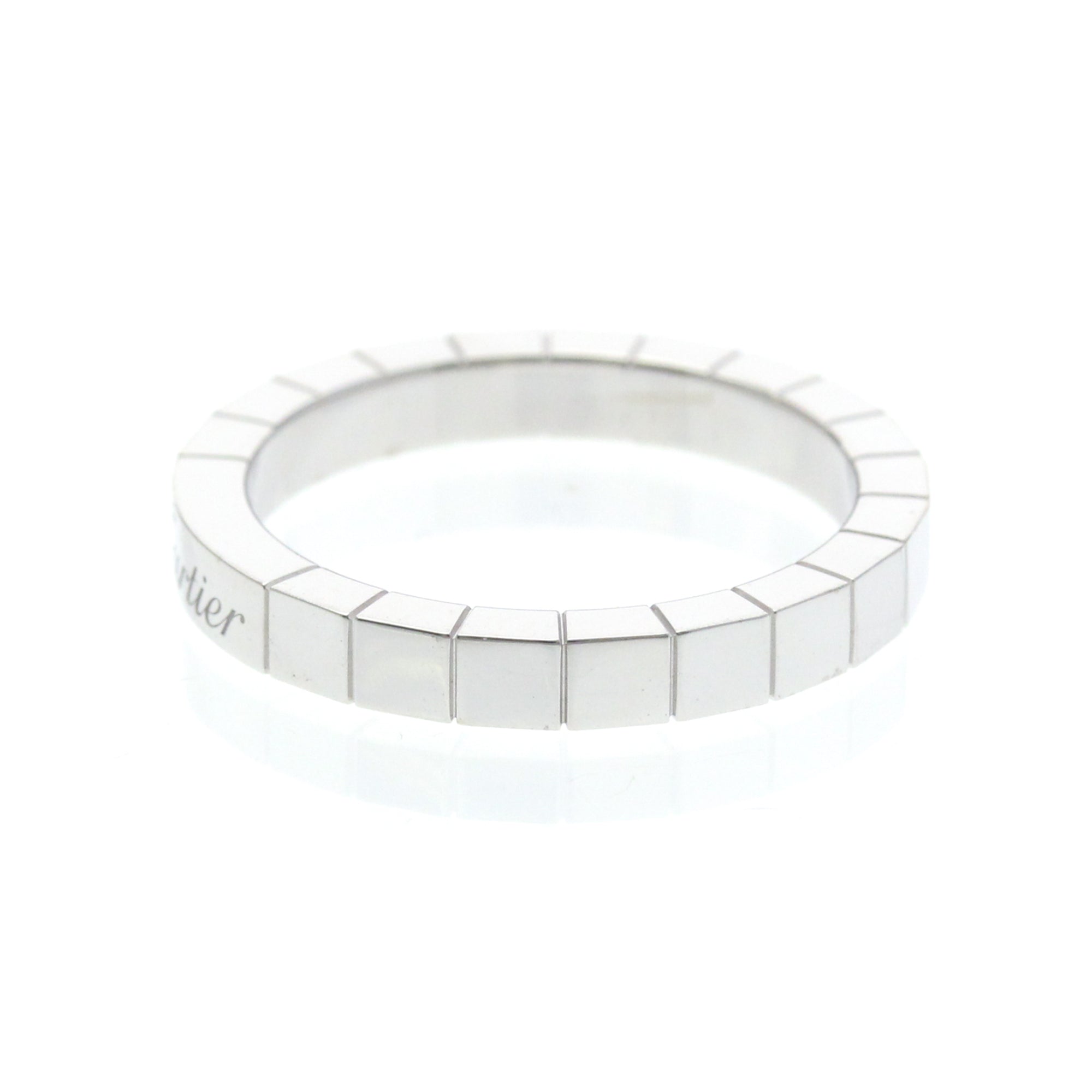 Cartier Lanieres 18K White Gold Silver White_Gold Ring Jewelry (Pre-Owned)