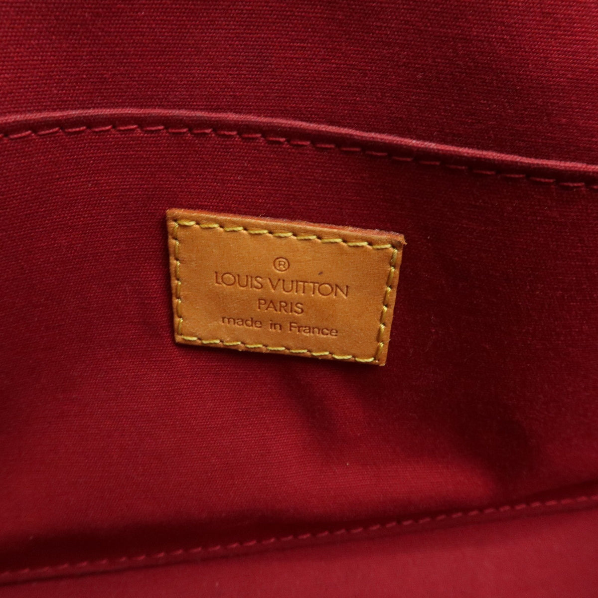 Louis Vuitton Roxbury Drive Monogram Vernis Red Patent_Leather Handbag (Pre-Owned)