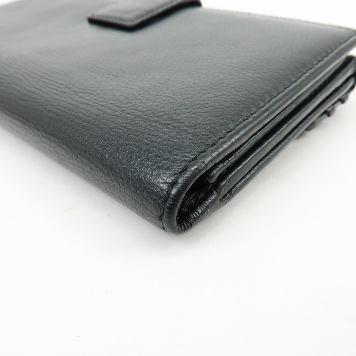 Christian Dior Trotter / Heart Motif Wallet Leather Black Leather Wallets Accessory (Pre-Owned)