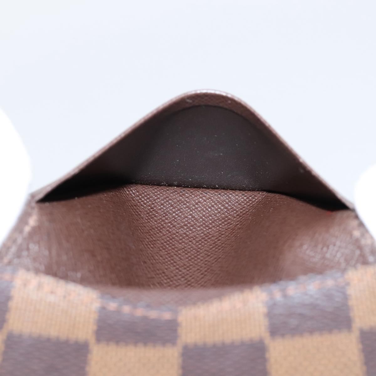 Louis Vuitton Business Card Case Damier Brown Canvas Card Holders Accessory (Pre-Owned)