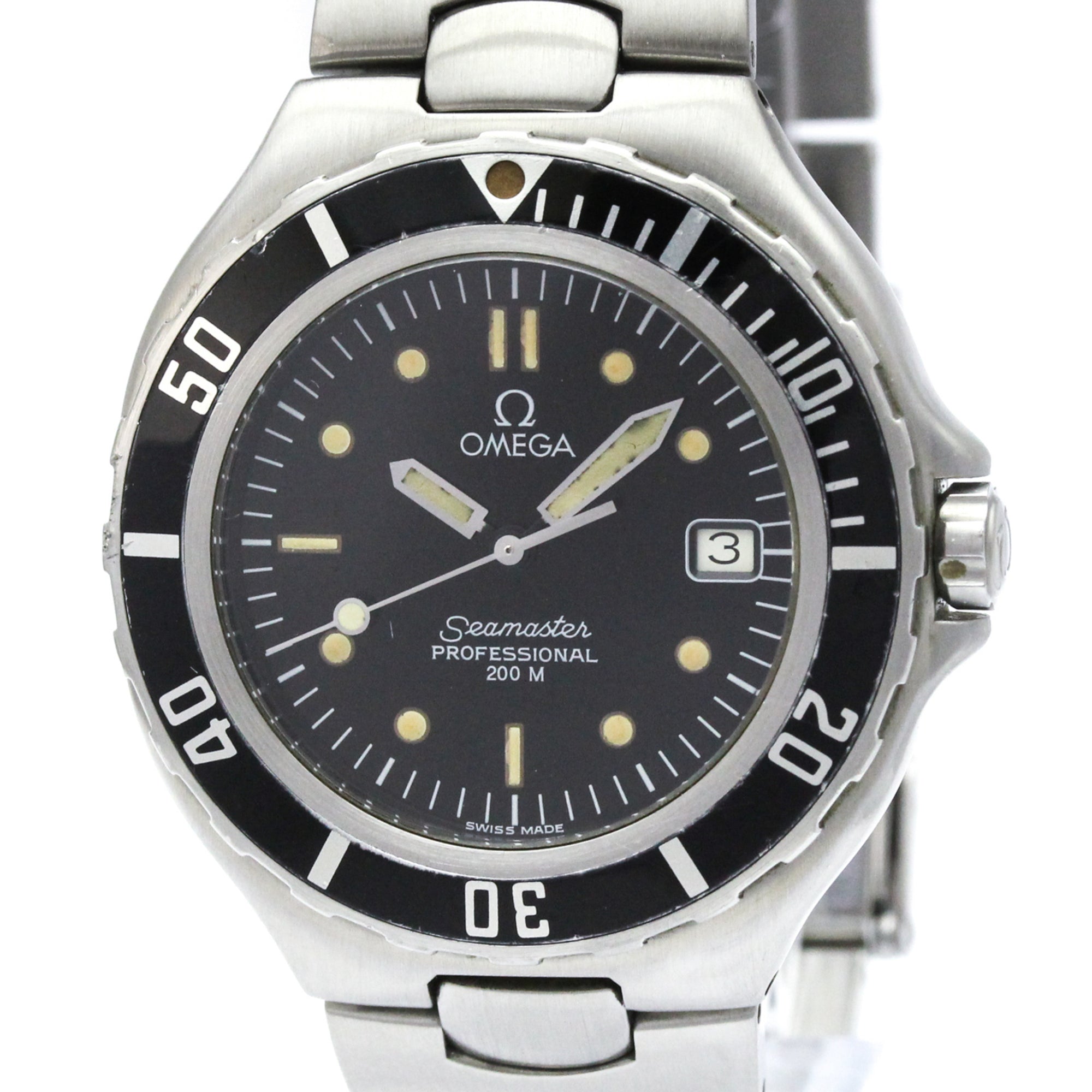 Omega Seamaster Professional 200 Pre Bond Chronometer Quartz Stainless Steel Watch (Pre-Owned)