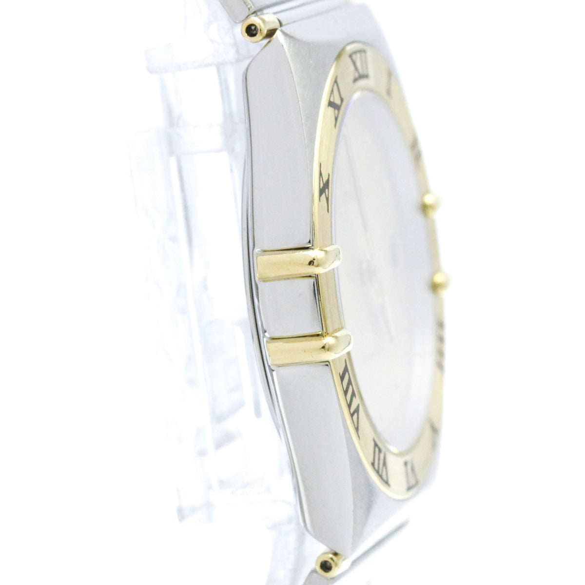 Omega Constellation Quartz Stainless Steel And Yellow Gold Watch (Pre-Owned)