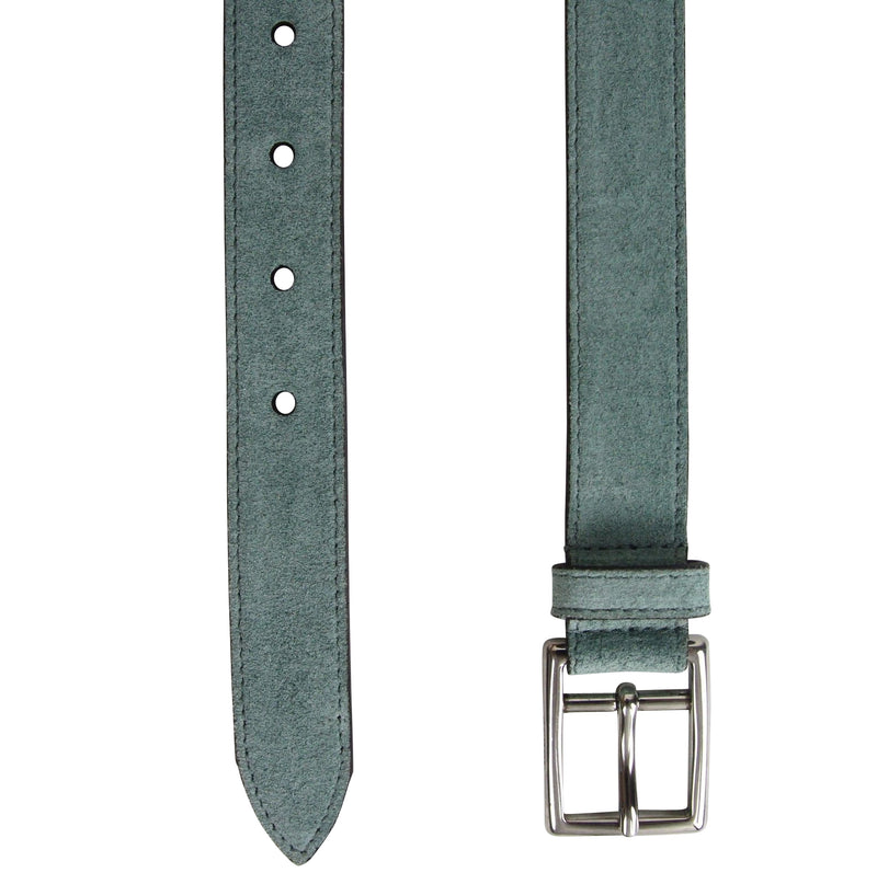 Gucci Men's Silver Teal Fabric Leather Belt Buckle 368193 4718