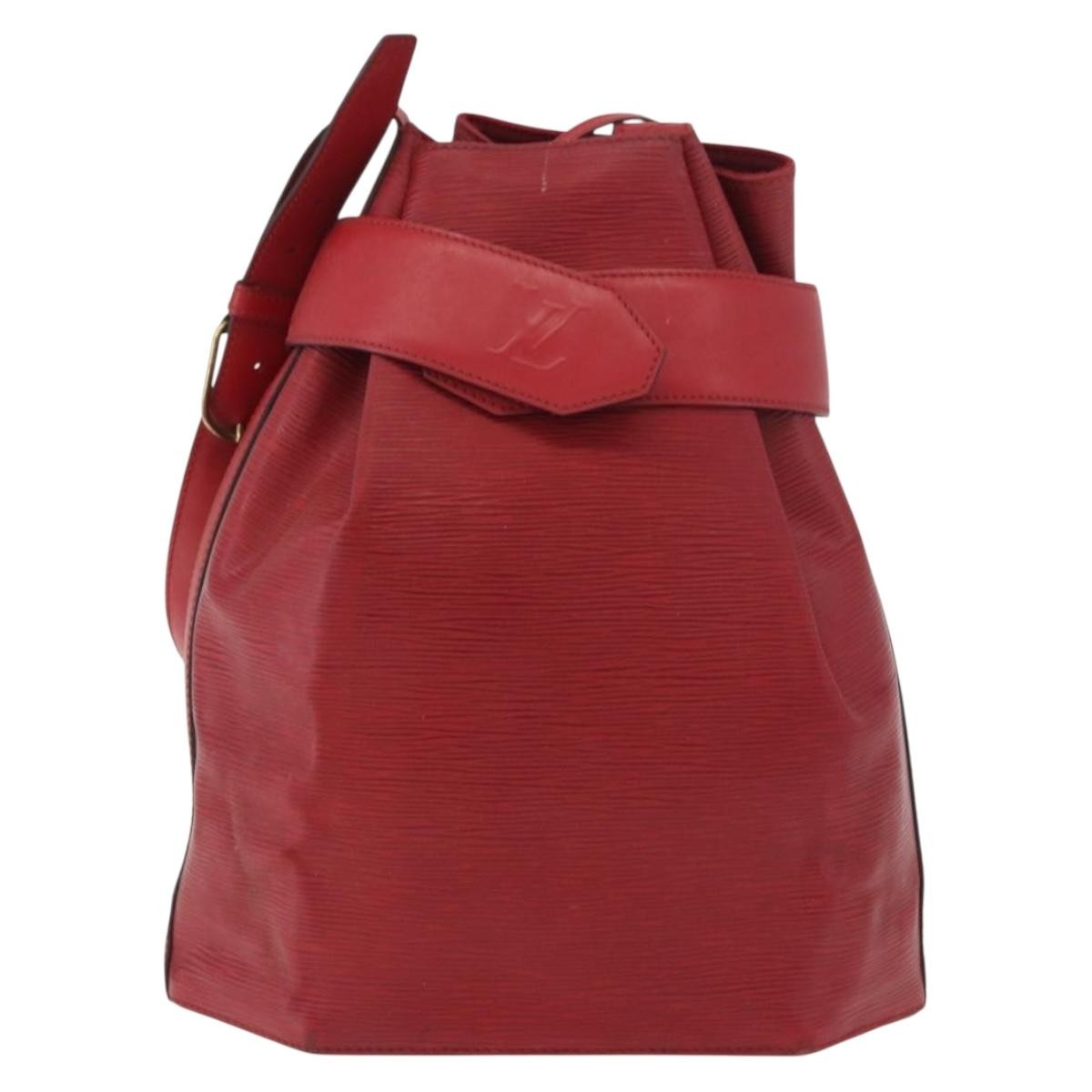 Louis Vuitton Vintage Sac D'epaule Epi Leather Red Leather Shoulder Bag Bag (Pre-Owned)