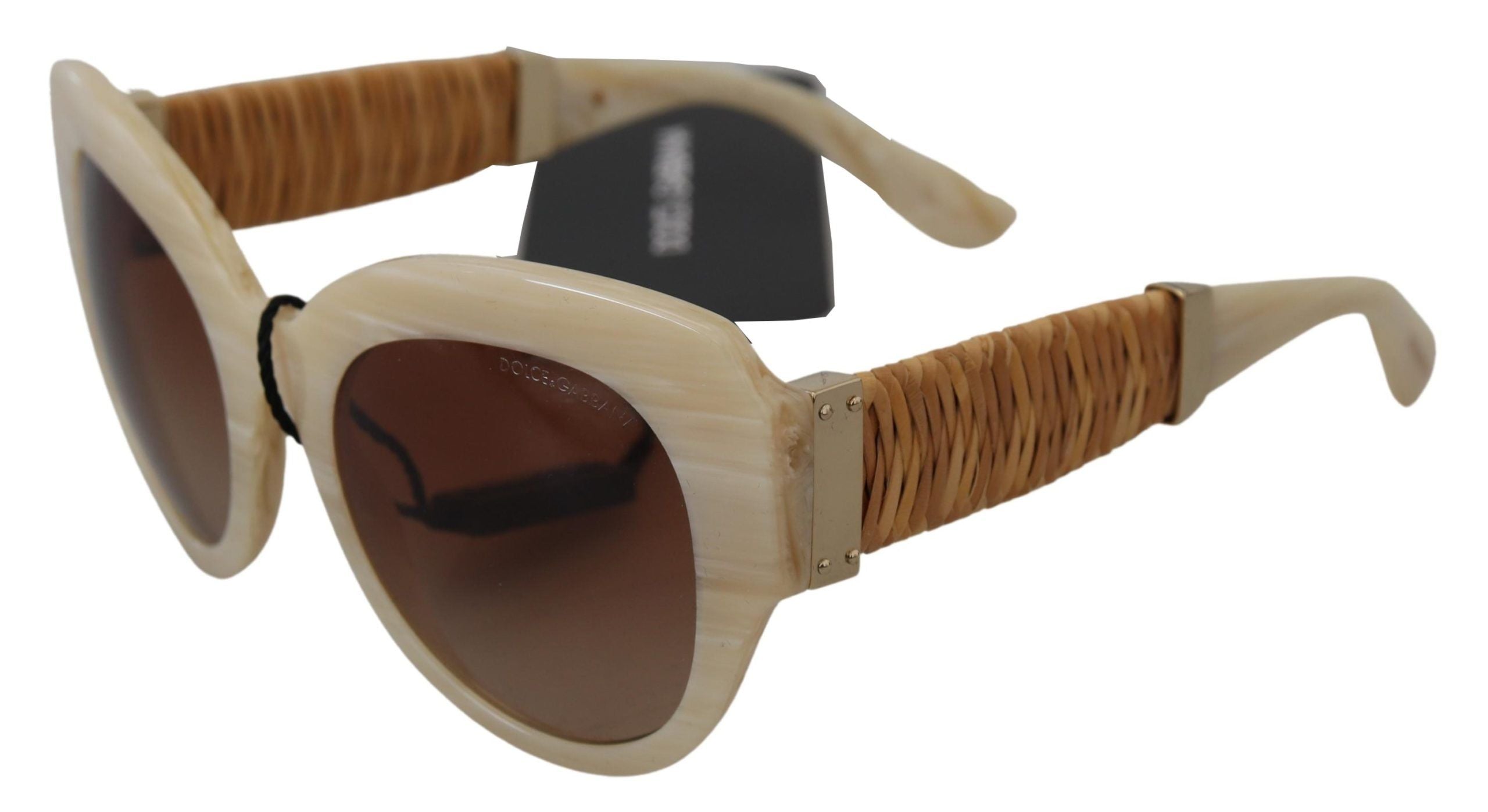 Dolce & Gabbana Beige Acetate Full Rim Brown Lense DG4294 Women's Sunglasses