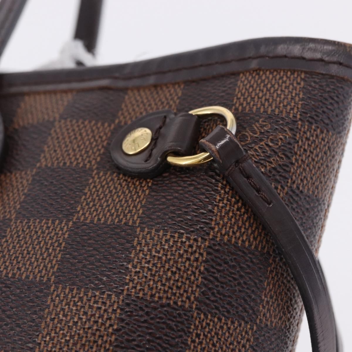 Louis Vuitton Neverfull Damier Brown Canvas Tote Bag Bag (Pre-Owned)