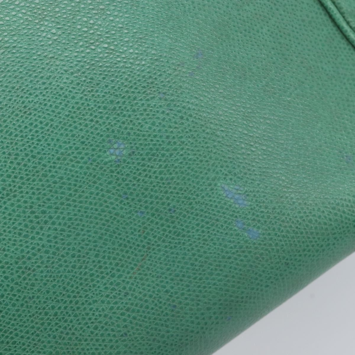 Celine Shoulder Leather Green Leather Shoulder Bag Bag (Pre-Owned)