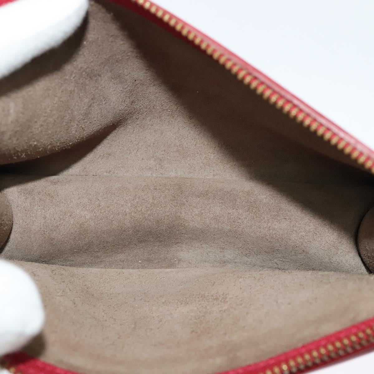 Celine Shoulder Leather Red Leather Shoulder Bag Bag (Pre-Owned)