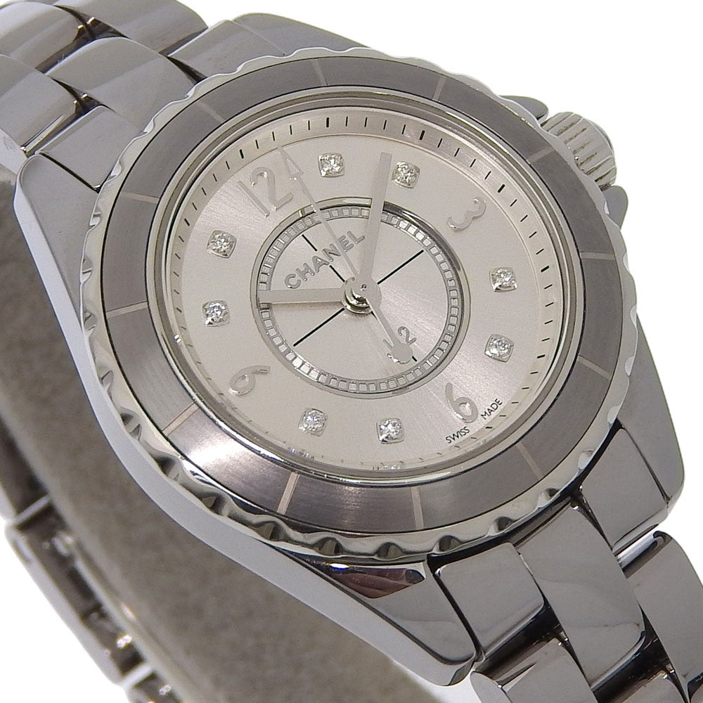 Chanel J12 Chromatic Quartz Ceramic And Stainless Steel Wit Diamond Markers Watch (Pre-Owned)