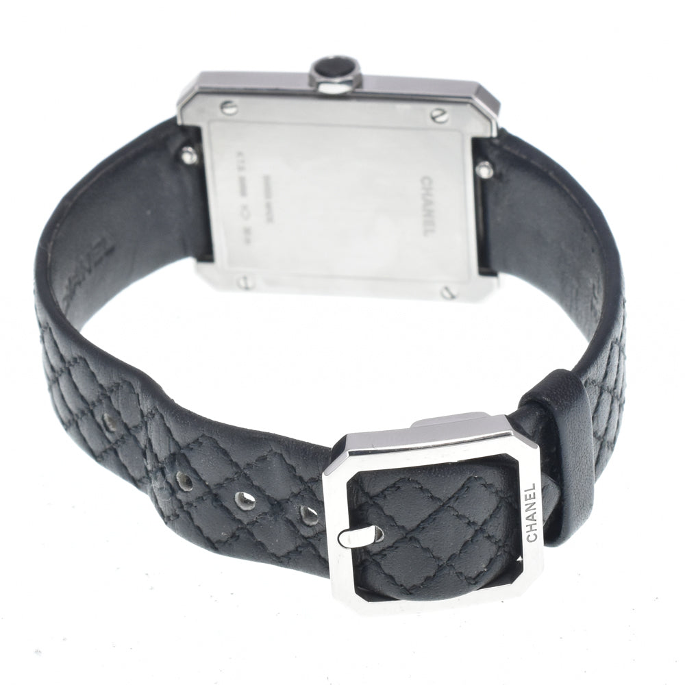 Chanel Boy·Friend Quartz Stainless Steel And Quilted Leather Watch (Pre-Owned)