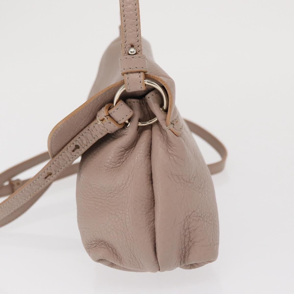 Chloe Lily Leather Beige Leather Handbag (Pre-Owned)