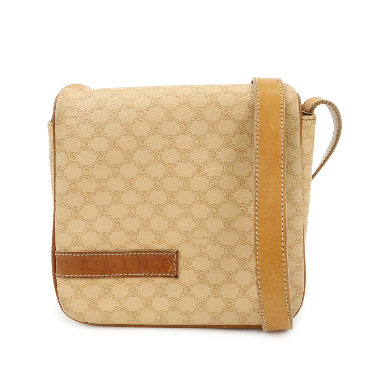 Celine Macadam Canvas And Leather Beige Pvc Tote Bag Bag (Pre-Owned)